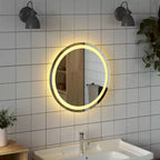 Miroir de Salle de Bain LED Rond Moderne de 50 cm de Diamètre