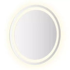 Miroir de Salle de Bain LED Rond Moderne de 50 cm de Diamètre