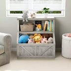 Étagère à livres et organisateur de jouets pour enfants, bibliothèque en bois de 81 cm, anti-basculement et imperméable, convient pour la crèche, la salle de jeux, la chambre, la salle de classe