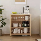 Armoire de rangement autoportante en rotin avec étagères réglables, buffet moderne pour salon et salle à manger