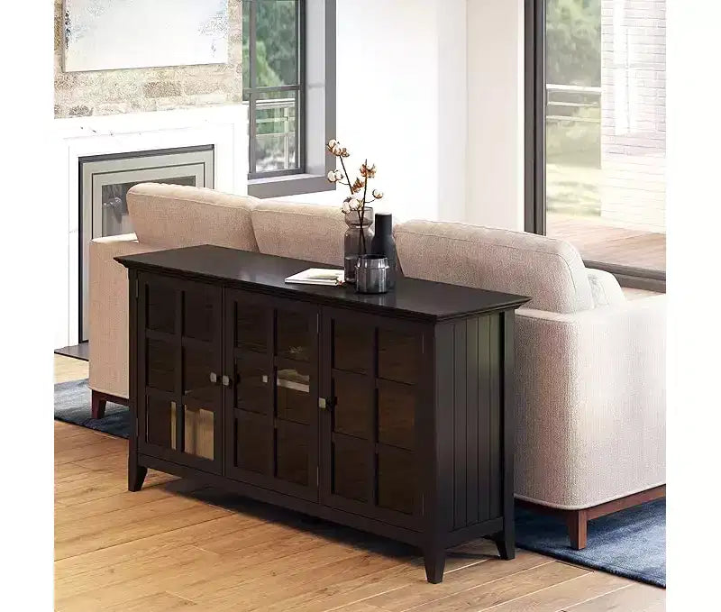 In H and 62 in.W Wood Utility Storage Cabinets with 3 -Doors and 3 Shelves