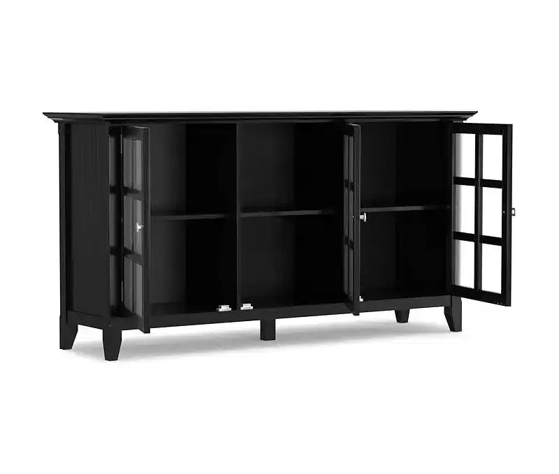 In H and 62 in.W Wood Utility Storage Cabinets with 3 -Doors and 3 Shelves