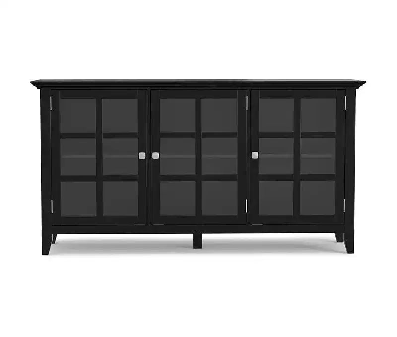 In H and 62 in.W Wood Utility Storage Cabinets with 3 -Doors and 3 Shelves