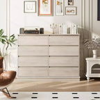 Commode moderne pour chambre à coucher avec 8 tiroirs, unité de rangement en bois pour placard, grande commode