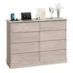 Commode moderne pour chambre à coucher avec 8 tiroirs, unité de rangement en bois pour placard, grande commode