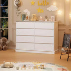 Commode moderne pour chambre à coucher avec 8 tiroirs, unité de rangement en bois pour placard, grande commode