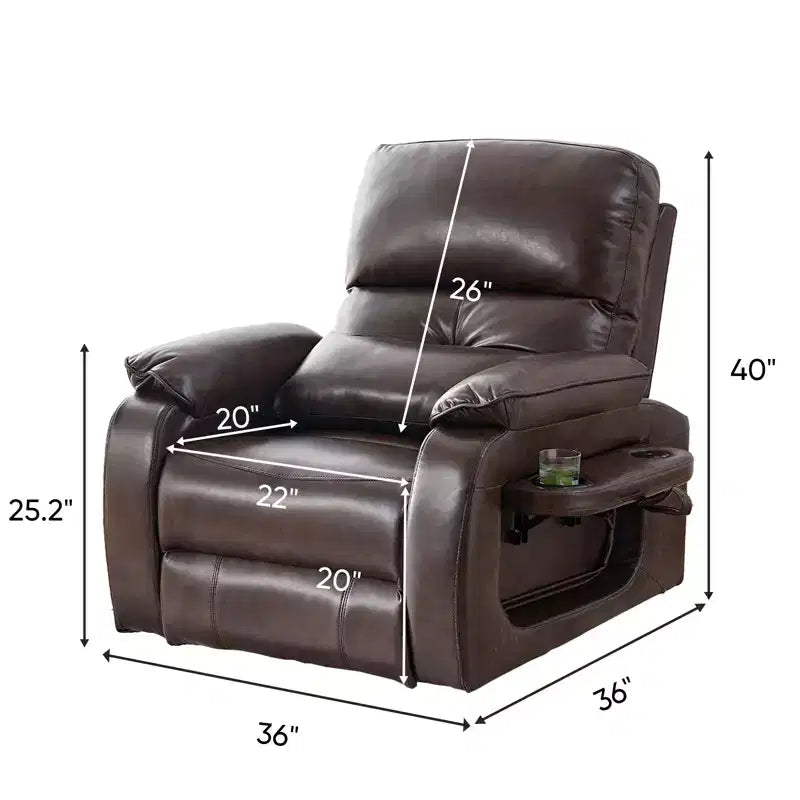 Power Lift Recliners Chair with Vibration Massage Heating,8 Points MessageRecling Degrees,Storage,Cup Holder