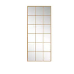 Miroir sur pied à cadre métallique doré