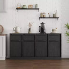 Buffet moderne avec 2 tiroirs, meuble de salle à manger/cuisine de 80 cm, plateau spacieux pour usages multiples et grand espace de rangement.