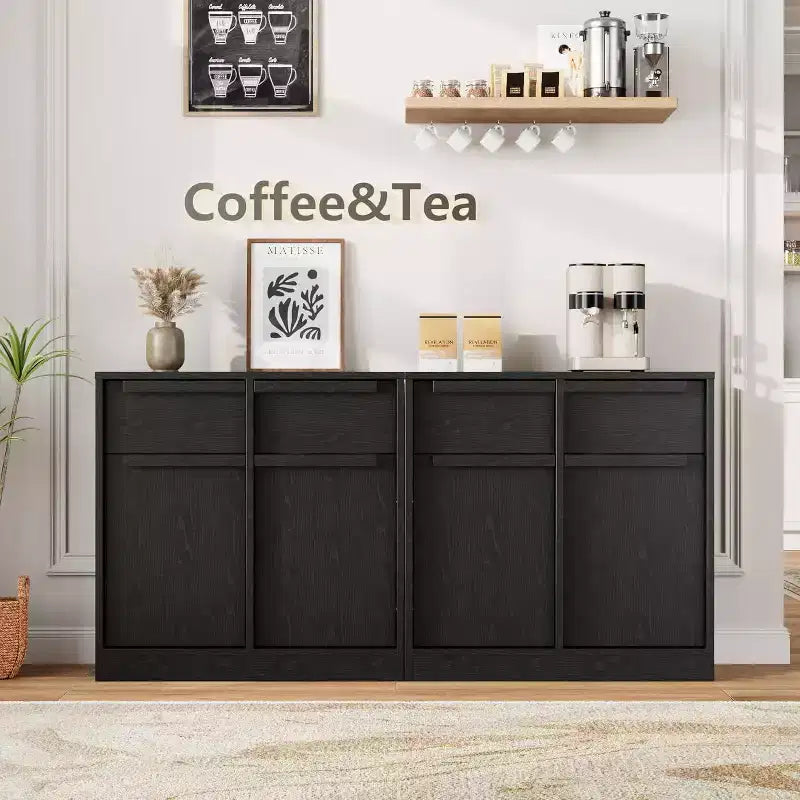 Modern Sideboard Buffet with 2 Drawers, 31.5 Inch Kitchen Dining Cabinet, Spacious Tabletop for Versatile Use and Ample Storage