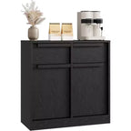 Modern Sideboard Buffet with 2 Drawers, 31.5 Inch Kitchen Dining Cabinet, Spacious Tabletop for Versatile Use and Ample Storage