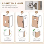Meuble de cuisine, Armoire de rangement autonome, Vitrine avec 2 portes vitrées et 2 étagères réglables pour salle à manger