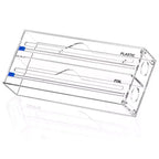 Foil & Plastic Wrap Organizer  Acrylic Storage Dispenser for Kitchen Drawer (Standard Size, Clear)