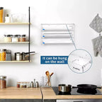 Organisateur de papier d'aluminium et de film plastique en acrylique pour tiroir de cuisine (taille standard, transparent)