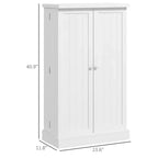 Meuble de cuisine autoportant, Armoire de rangement de cuisine avec étagère à 5 niveaux, 12 casiers à épices, Étagères réglables