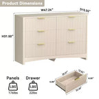 Commode en Bois, Solution de Rangement Moderne pour Chambres à Coucher, Salons et Couloirs, Offrant une Grande Capacité et une Finition Élégante en Bois Naturel