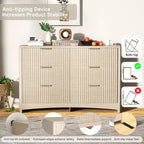 Commode en Bois, Solution de Rangement Moderne pour Chambres à Coucher, Salons et Couloirs, Offrant une Grande Capacité et une Finition Élégante en Bois Naturel