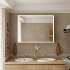 Famapy LED Lighted Medicine Cabinet: Defogging Function, Ample StorageAdjustable Lighting  Elevate Bathroom Style