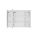 Armoire de toilette à LED : fonction désembuage, grand rangement, éclairage réglable, pour sublimer le style de la salle de bain