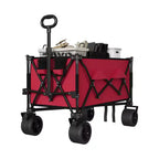 Stroller, Heavy Duty Multi-Purpose Stroller - Foldable Beach Stroller with All-Terrain Wheels and Beach Cup Holder