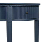 Console avec 3 tiroirs, Console élégante, Table de canapé d'entrée robuste et stable avec façades de tiroirs à rayures verticales