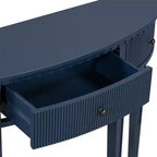 Console avec 3 tiroirs, Console élégante, Table de canapé d'entrée robuste et stable avec façades de tiroirs à rayures verticales