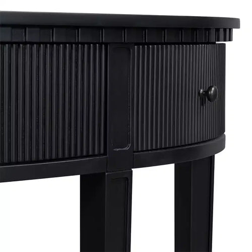 Console Table with 3 Drawers, Elegant Console Table, Sturdy Stable Entryway Sofa Table with Vertical Stripe Drawer Fronts