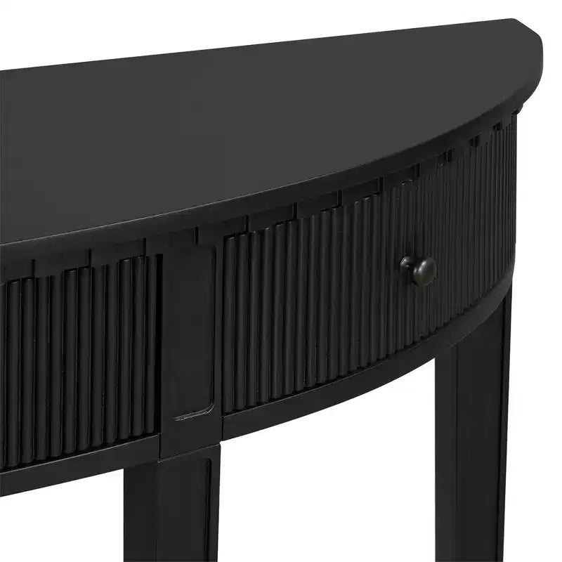 Console Table with 3 Drawers, Elegant Console Table, Sturdy Stable Entryway Sofa Table with Vertical Stripe Drawer Fronts