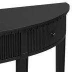 Console avec 3 tiroirs, Console élégante, Table de canapé d'entrée robuste et stable avec façades de tiroirs à rayures verticales