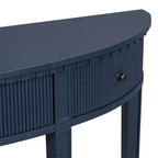 Console avec 3 tiroirs, Console élégante, Table de canapé d'entrée robuste et stable avec façades de tiroirs à rayures verticales