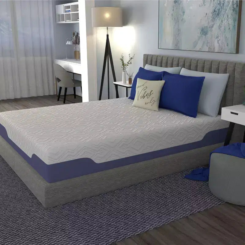 Cooling Hybrid Mattress with Innerspring, Eco-Friendly Hybrid Memory Foam Mattress, Presure-Relief Mattress for Home, Hotel