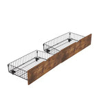Rangement sous le lit avec roulettes, conteneurs de rangement sous le lit pour lit King Size, cadre métallique