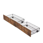 Rangement sous le lit avec roulettes, conteneurs de rangement sous le lit pour lit King Size, cadre métallique