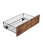 Rangement sous le lit avec roulettes, conteneurs de rangement sous le lit pour lit King Size, cadre métallique