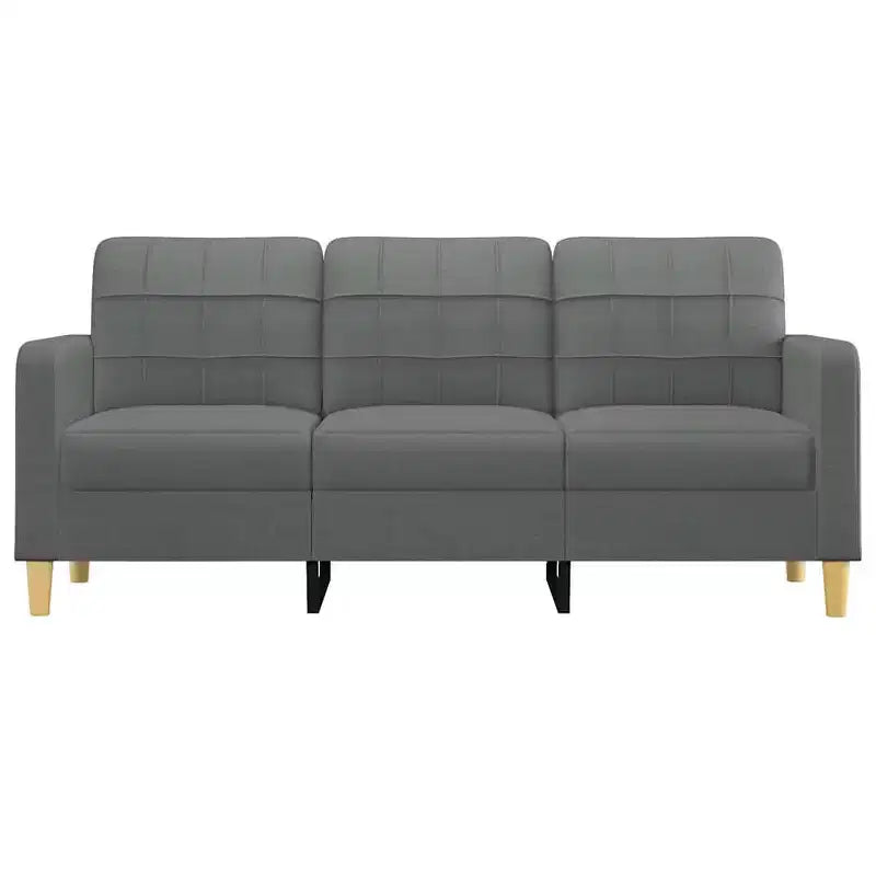 Seater Sofa Dark Grey Fabric (100% polyester), metal, textilene