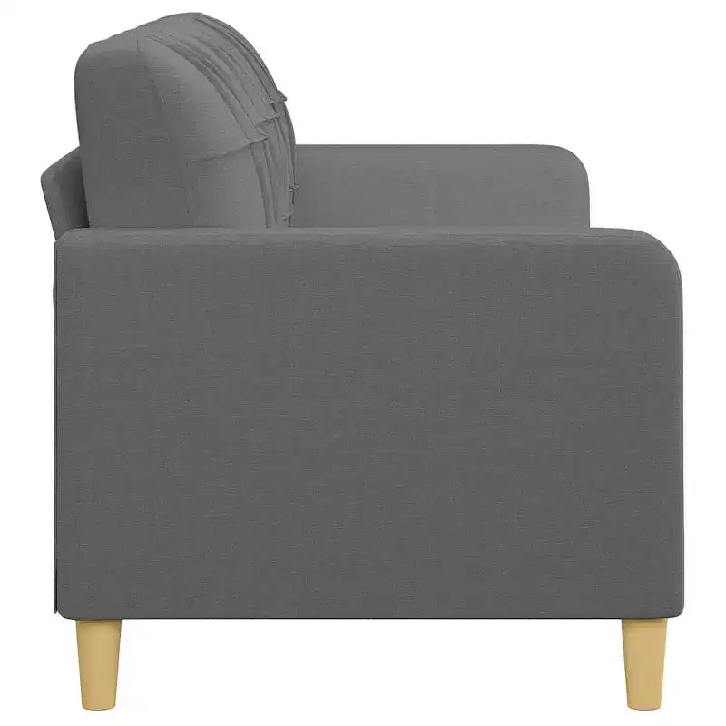 Seater Sofa Dark Grey Fabric (100% polyester), metal, textilene