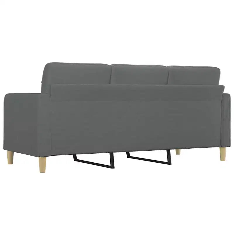 Seater Sofa Dark Grey Fabric (100% polyester), metal, textilene