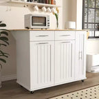Ilot de cuisine avec organisateur de meuble coulissant à 3 niveaux, Chariot de cuisine avec abattant et étagère de rangement, Organisateur de comptoir de cuisine