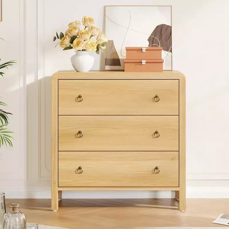 Multi-Drawer Dresser, Tall Chest Storage Cabinet with Metal Handles, Freestanding Organizer for Bedroom, Living Room, Entryway
