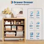 Commode multi-tiroirs, Armoire de rangement haute avec poignées en métal, Meuble de rangement autoportant pour chambre à coucher, salon, entrée