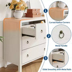 Commode multi-tiroirs, Armoire de rangement haute avec poignées en métal, Meuble de rangement autoportant pour chambre à coucher, salon, entrée