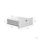 Bureau d'ordinateur, adapté aux adolescents, aux étudiants, pour écrire, les ordinateurs portables et l'usage domestique, avec tiroirs, 3 prises secteur et 2 ports de chargement USB.