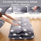 Matelas de sol futon japonais - Tapis tatami à motifs floraux, tapis de couchage pour le camping/voyage