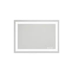 HomeRoots 20 Clear Lighted Frameless Bathroom Vanity Mirror