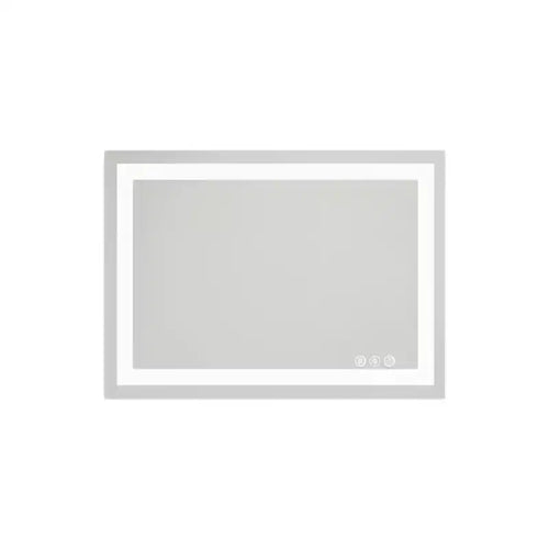 HomeRoots 20 Clear Lighted Frameless Bathroom Vanity Mirror