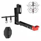 Black Swivel Foldable Bike Wall Mount C Adjustable Bicycle Hanger for 20-29 Wheels, Heavy Duty Garage Storage (1-Pack)