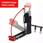 Support mural pliable pivotant noir pour vélo C, support de vélo réglable pour roues de 20 à 29 pouces, rangement de garage robuste (1 pièce)