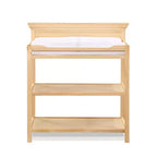 Table à langer universelle, design transitoire avec finition non toxique et étagères ouvertes