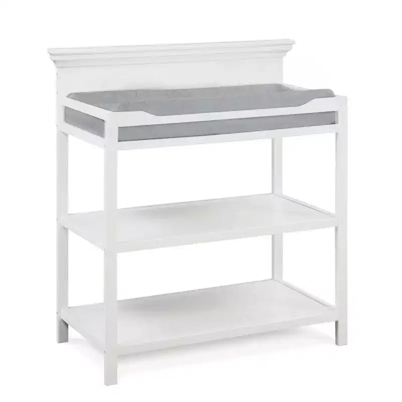 Universal Changing Table, Transitional Design with Non-Toxic Finish & Open Shelves