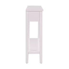Console étroite avec rangement, table d'entrée minimaliste en bois avec 4 tiroirs et étagère inférieure pour couloir et entrée